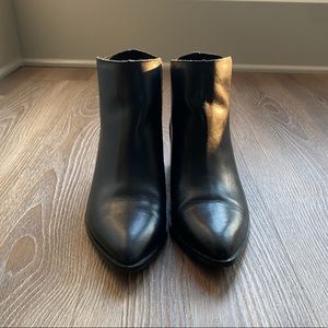 Black Pointed Toe Ankle Boots